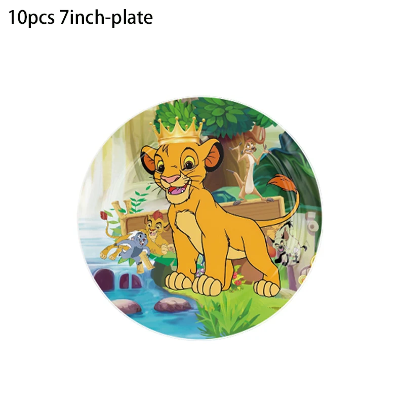 Disney König der Löwen Simba Thema Party Dekorationen Tasse Teller Banner Tischdecke Hintergrund für Kinder Jungen Geburtstag Party Dekor Liefert