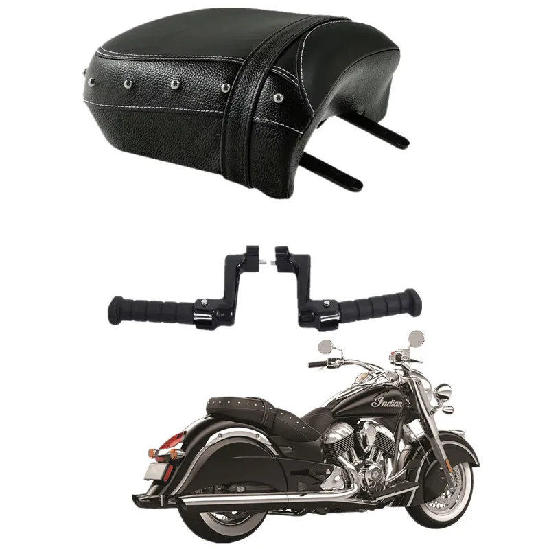 

For Indian Chief Vintage Classic 2014-2020 Dark Horse 2016-2020 Passenger Motorcycle Parts Leather Rear Seat Footpeg Bracket