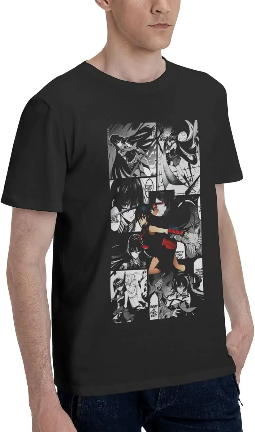 Akame Ga Kiilll Anime T Shirts Men's Summer Casual Fashion Loose Cotton Crew Neck Short Sleeves Shirt Sports T Shirt view 2