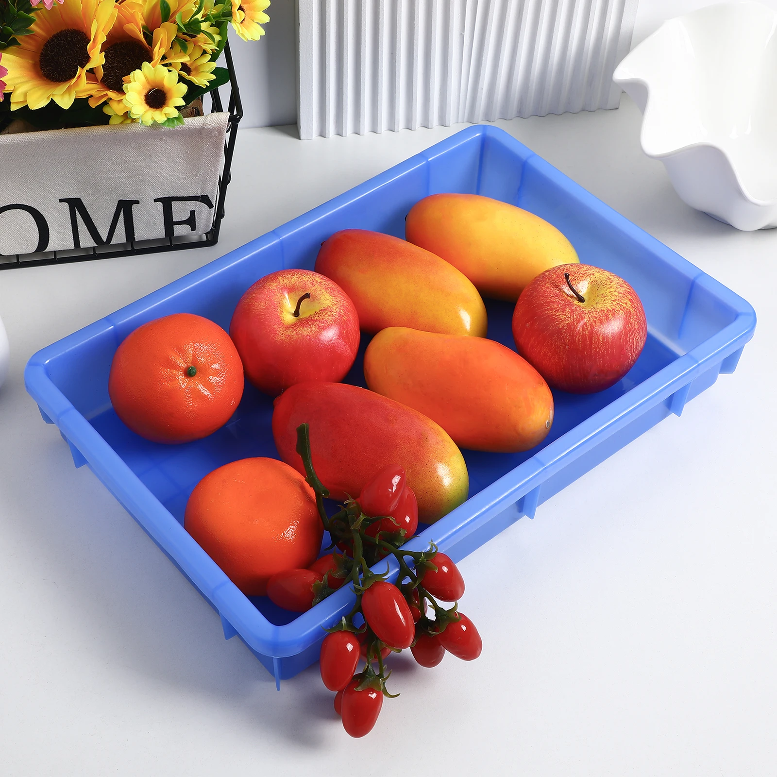 

Plastic Storage Box Stackable Organizer Container For Home Clothes Desktop Utility Box Easy To Clean Durable Smooth Surface