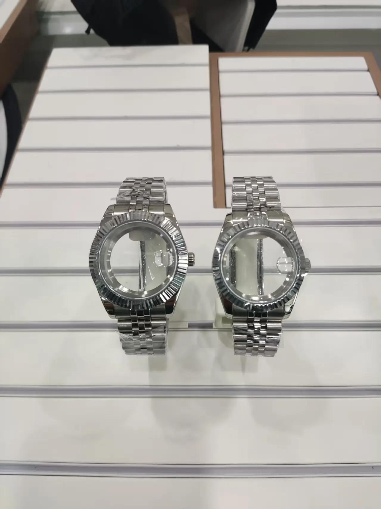 NH35 36mm 39mm Hochwertiges wasserdichtes Uhrengehäuse und Armbänder mit Saphirglas für Datejust NH35 NH36 NH38 NH70 Miyota8215 Jubilee-Armband – Detail 1