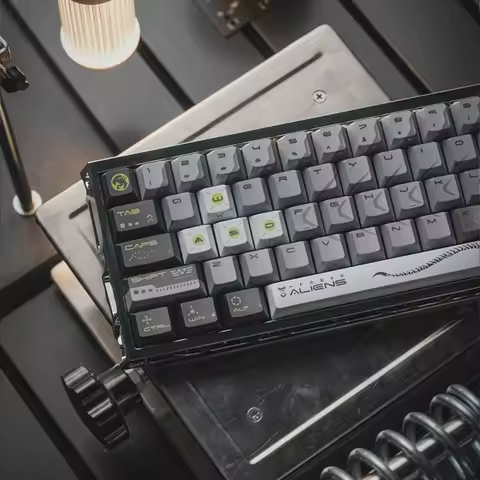 Cosmic Creatures Keycap Set PBT Custom Personalized Keyboard Cap Cherry Profile KeyCap for Mechanical Keyboard Accessories Gifts