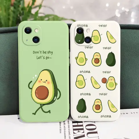 Avocado Family Phone Case For iPhone 17 Air 16 16E 15 14 13 12 11 Pro Max Mini X XR XS MAX 7 Plus 6 6S Plus Cover
