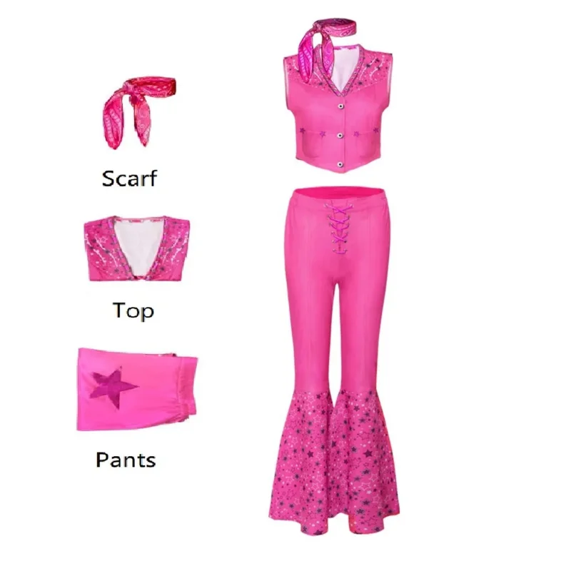 Disfraz de Cosplay de Bear's Den, vestido de princesa estrellado de película, Top para mujer, pantalones, conjunto completo de Príncipe, mujeres, hombres, Halloween, nuevo 2025