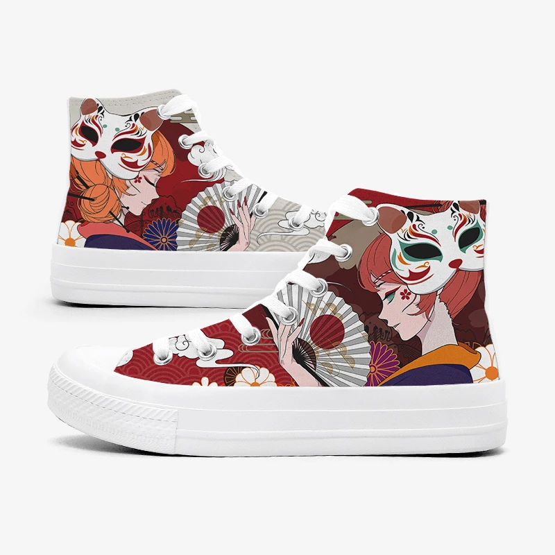 

Оригинальный дизайн, креативные бархатные белые парусиновые туфли с высоким берцем на мягкой подошве, женская осенне-зимняя универсальная повседневная обувь 2025 года