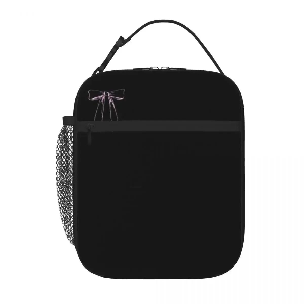 Bestselling PURPLE BOW COQUETTE AESTHETIC PRETTY BOW Abstract Foldable Lunch Bag Kid Outdoor Class Camping Lunch Bag