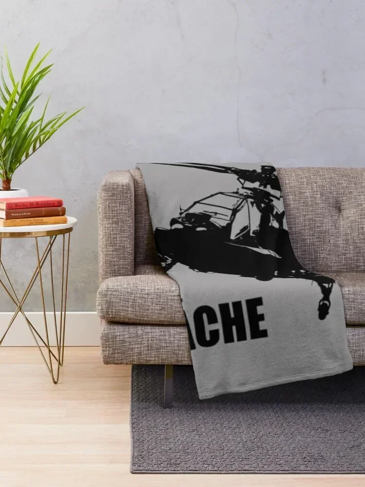 AH-64 Apache (Small logo) Throw Blanket Sofa Throw Sofa Quilt Nap Luxury St Blankets