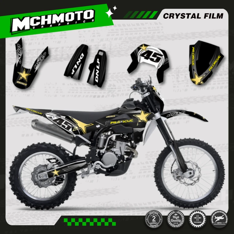 MCHMFG Custom Graphic Decal Stickers Kits For Husqvarna TE250 TE 250 2008 2009 2010 2011 2012 2013