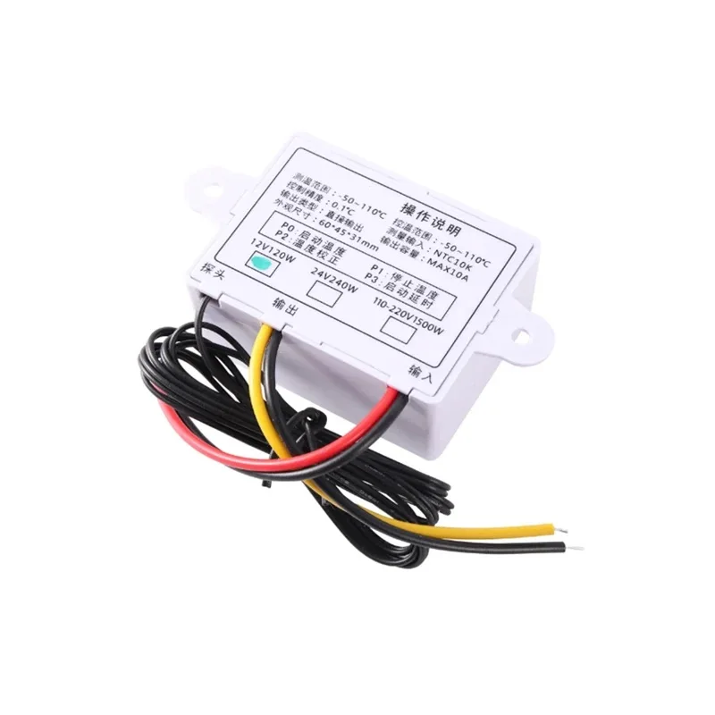 Digital LED Temperature Controller Thermostat Control Switch DC12V 24V AC110V 220V Computer Host Chassis Cabinet Cooling System