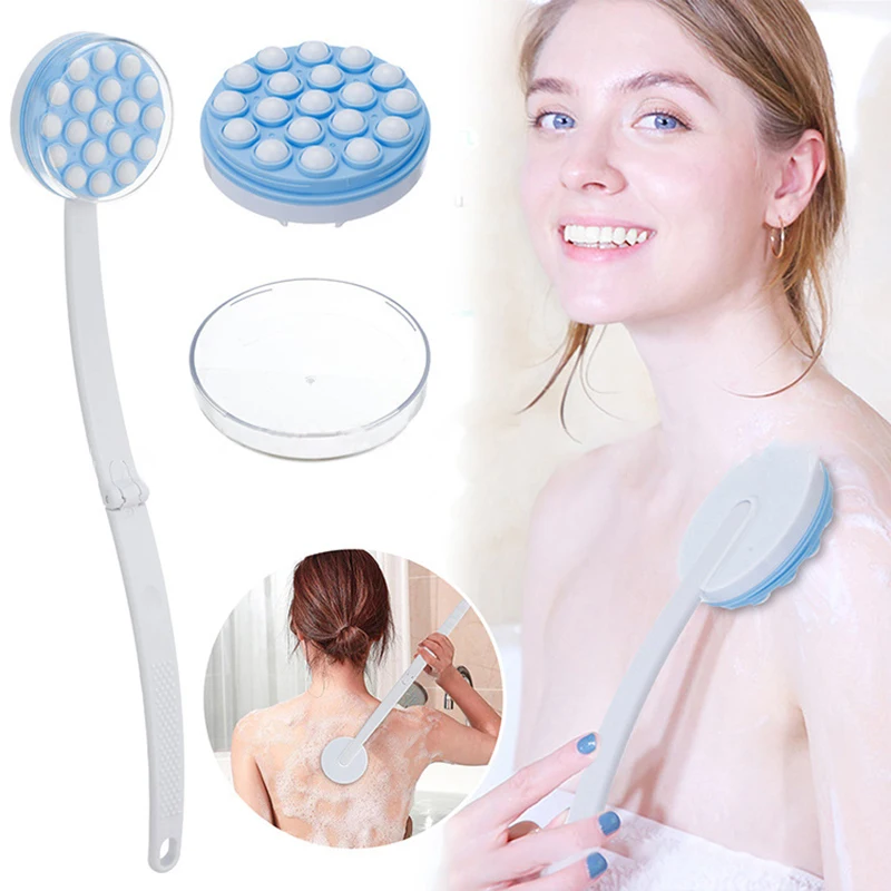 Remedy Wand for Applying Lotion Applicator and Massager Handheld Long Handled Easy Reach RollOn Dispenser for Shower Gel on Back