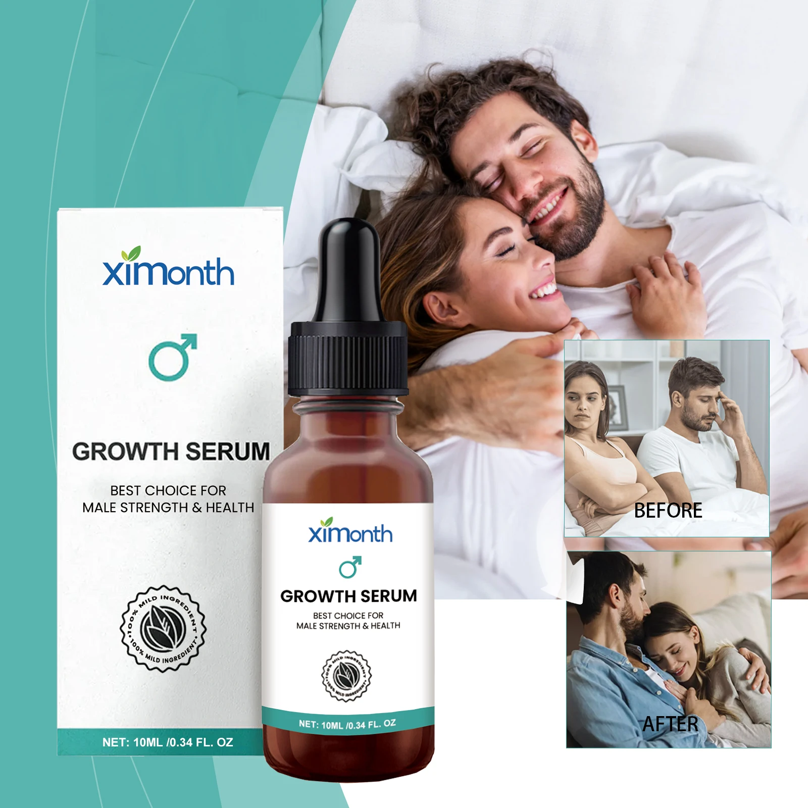 Skincare Herbal - Sérum para Cuidados Corporais Masculinos, Óleo