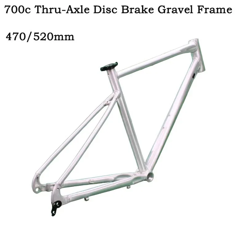 AliExpress NONE CONTREX 700c Gravel Bike Frameset 6061 Aluminum 12mm Thru-Axle Disc Brake Internal Cable Routing 47/52cm Sizes for GRAVEL Bikes