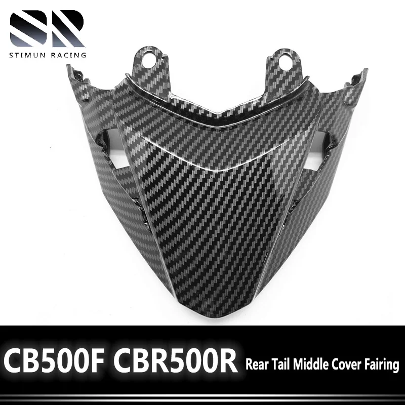 

Rear Tail Mid Fairing Cowl Cover For HONDA CB500F CBR500R 2016 2017 2018 Hydro Dipped Carbon Fiber Finish Pattern