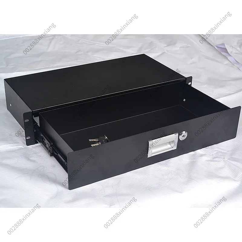 New Lock Standard 19 Inch 2U Drawer Suitable for ABS Aviation Box Microphone Chassis Cabinet 1U 2U 3U