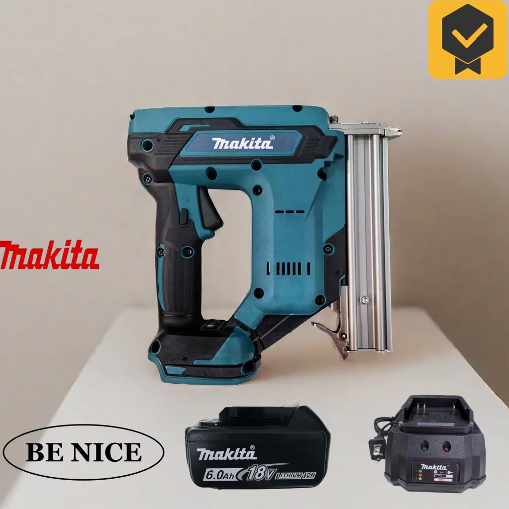 Makita DFN350Z 18 В литиевая батарея, деревообрабатывающее украшение, электрический пистолет для заклепок, моторные инструменты, беспроводной оригинальный перезаряжаемый гвоздезабиватель