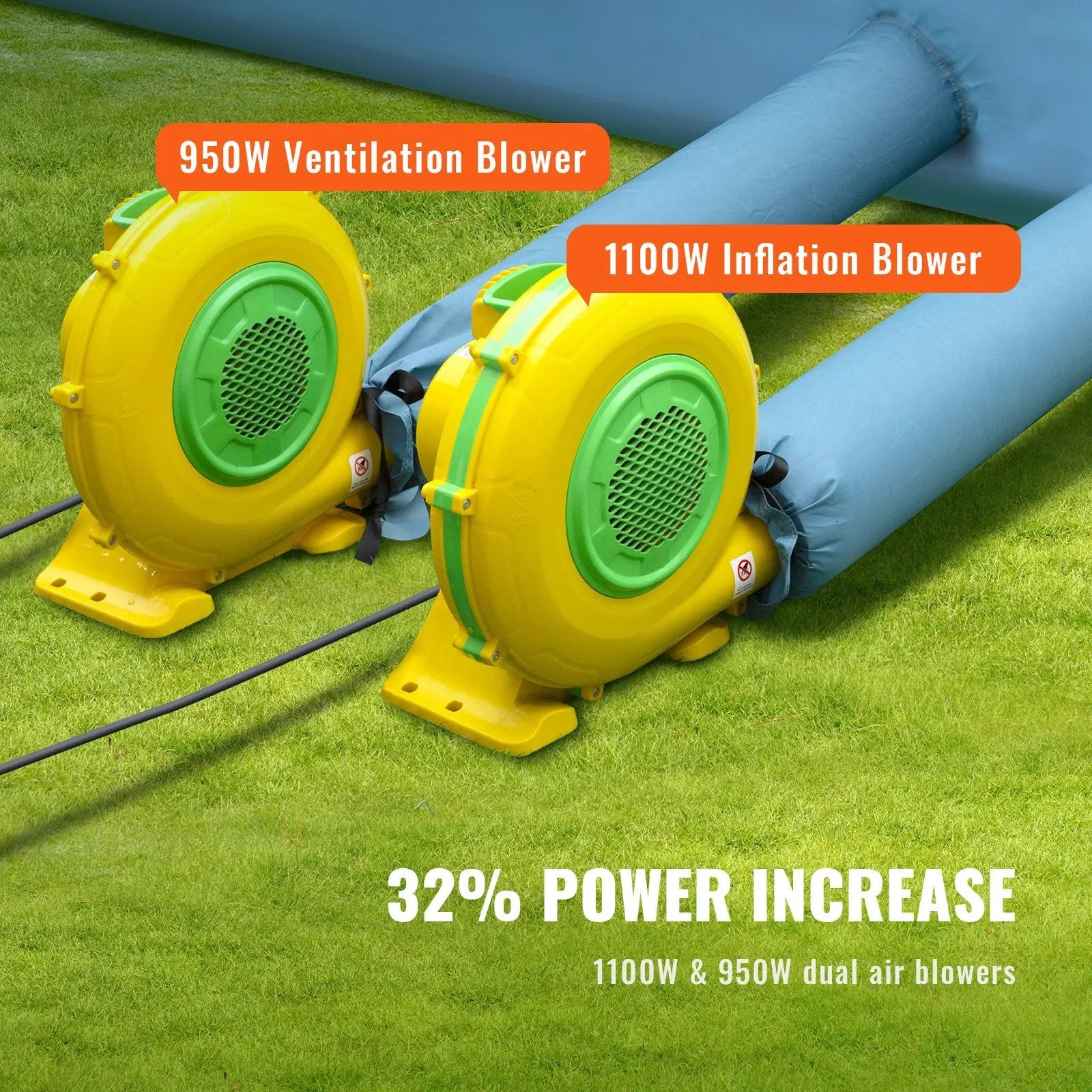 Cabine de pintura inflável de alta capacidade de 33x20x13 pés, configuração de ventilador duplo 950W + 1100W, barraca de spray de garagem para acabamento de carro