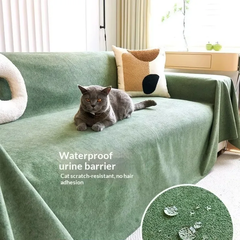 Water Proof Waterproof Solid Color Sofa Cover Four Seasons Universal Non-Stick Hair Anti-Slip Sofa Cushion