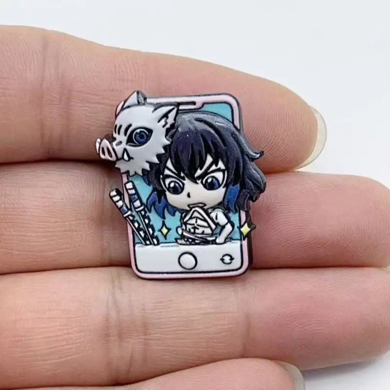 6pcs Cartoon Brooch Badge Clothing Backpack Accessories Pin Alloy Badge image 2