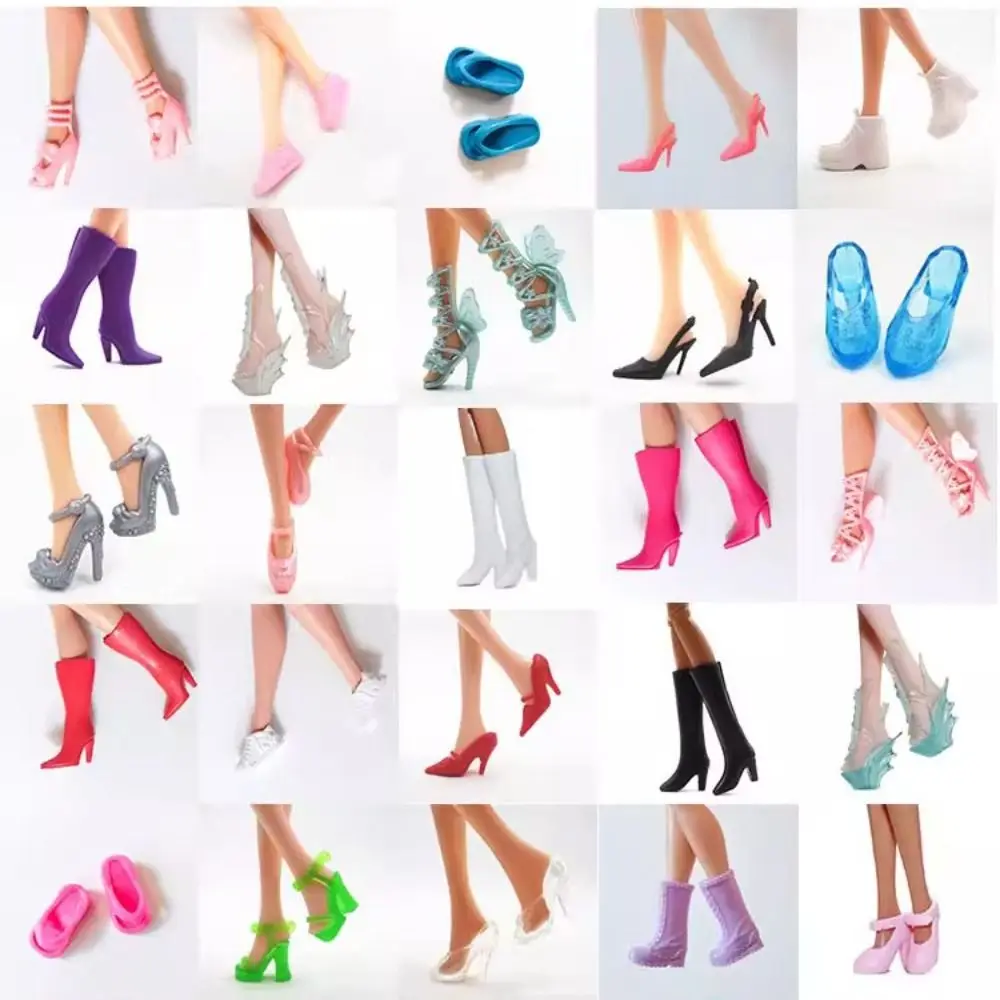 New 30cm 1/6 Doll Shoes Original Plastic High Heels Shoes Doll Accessories Super Model Boots Doll Accessories