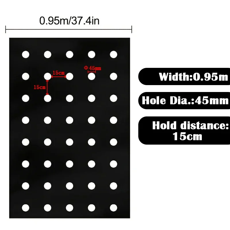 5~30M 5-Hole Black Mulching Film Greenhouse Plant Seedling Insulation Cover Vegetable Agricultural Planting Weed Control Film