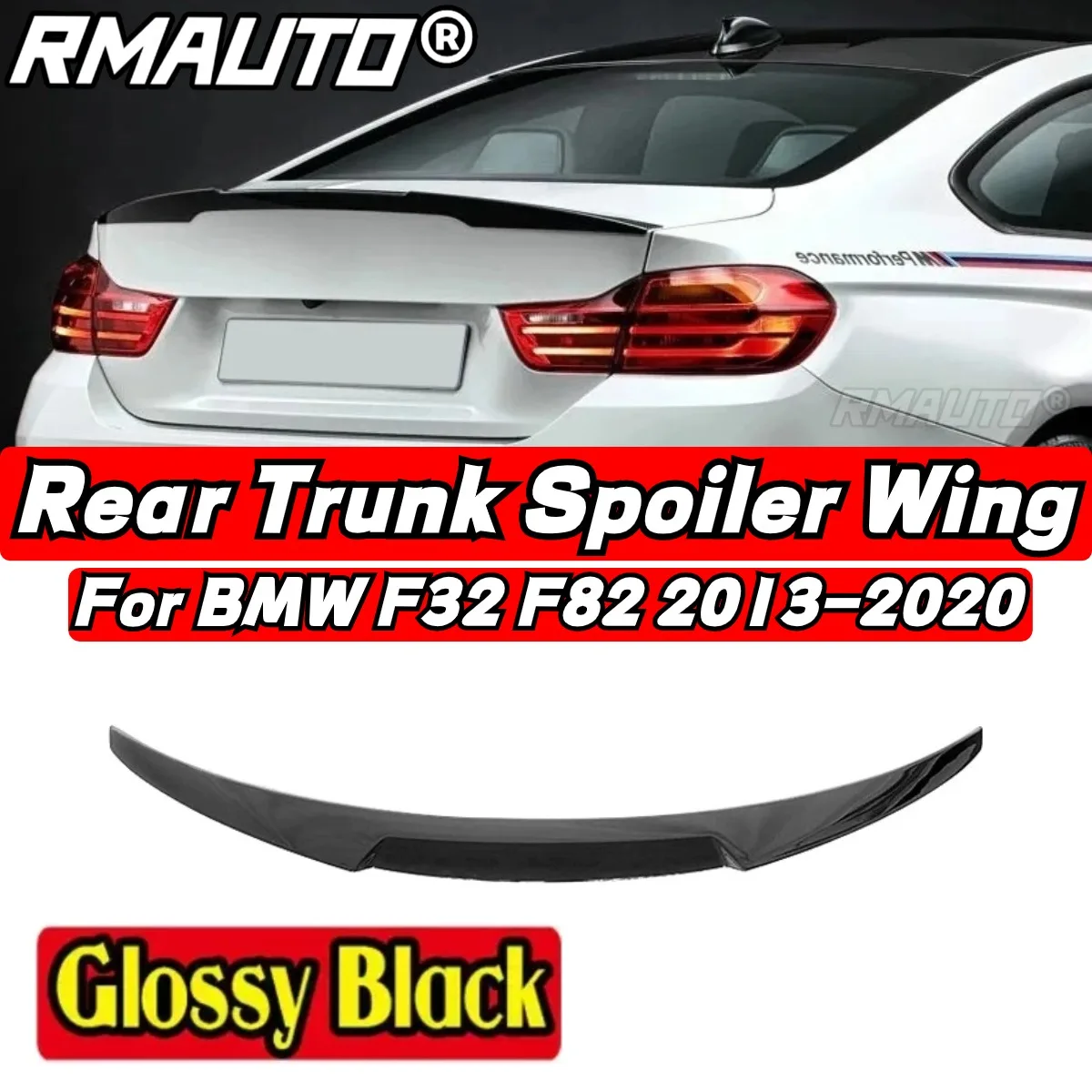 

For BMW 4 Series F32 F33 F36 Rear Spoiler Wing Body Kit M4 Style BMW F32 Car Rear Trunk Spoiler Car Accessories Rear Trunk Wing