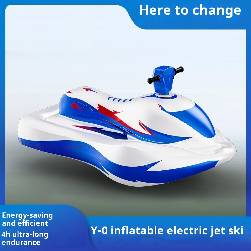

Load 100kg/new Power Inflatable Boat/home/children's Toys/electric Motorboat/water Ride/water Play Toys/handle/free Steering.