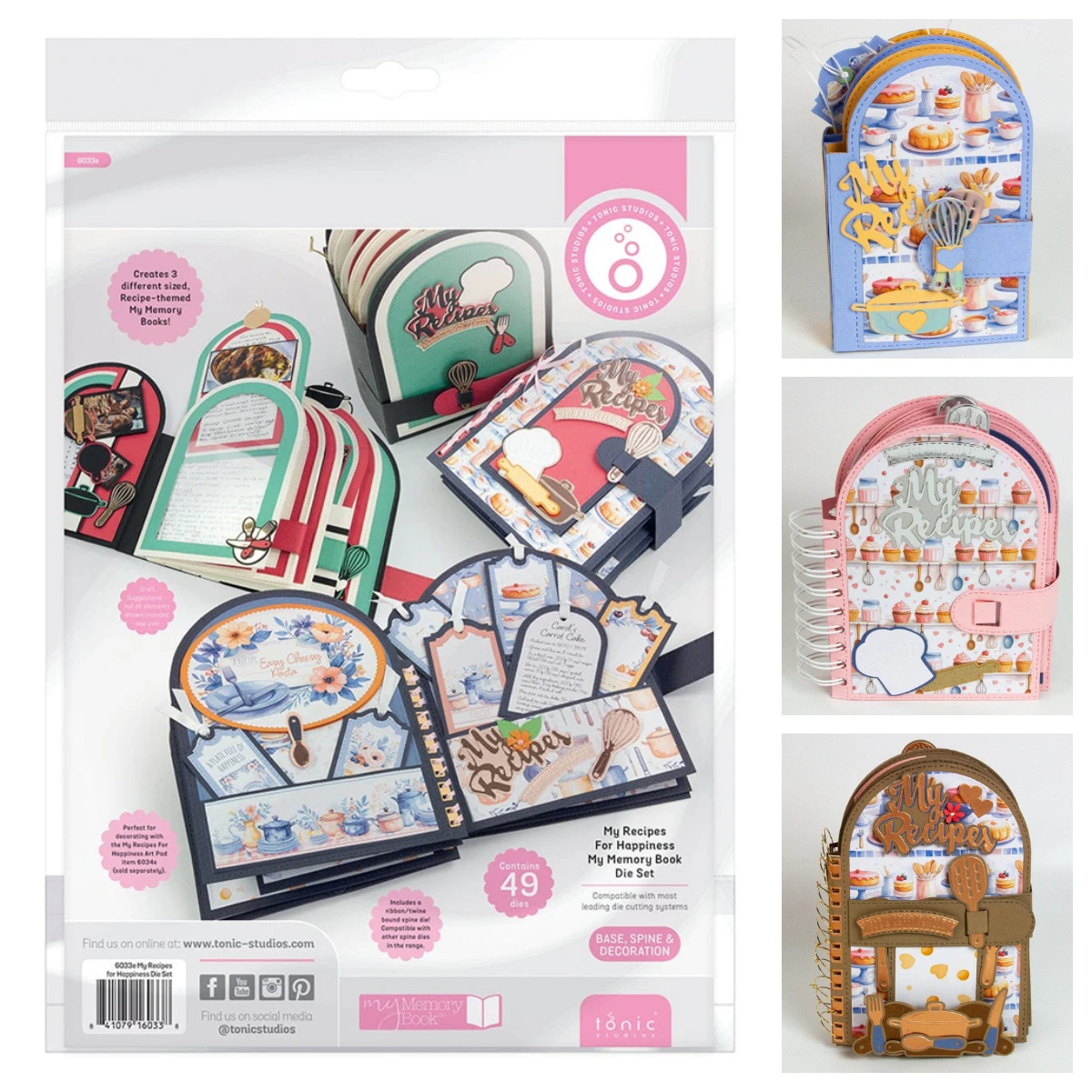 

2026 New Metal Cutting Dies DIY Scrapbooking Greeting Card Diary Handmade Template My Recipes for Happiness Various Vases Tonic