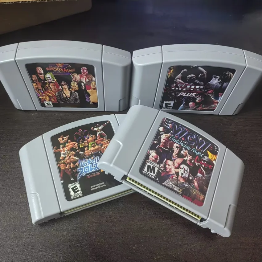 N64 Game Cassette, US Version,WrestleMania X,WCW Saturday Night ,World Tour,64-bit English Game Cassette, Toy Gifts