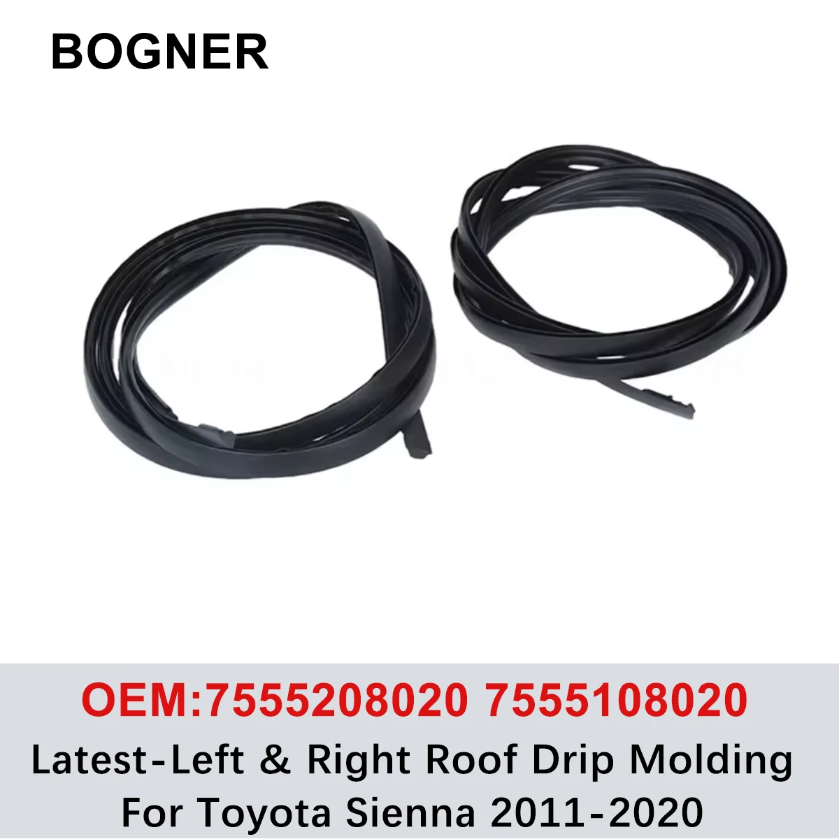 7555208020 7555108020 75552-08020 75551-08020 XUZHIANG Latest-Left & Right Roof Drip Molding For Toyota Sienna 2011-2020