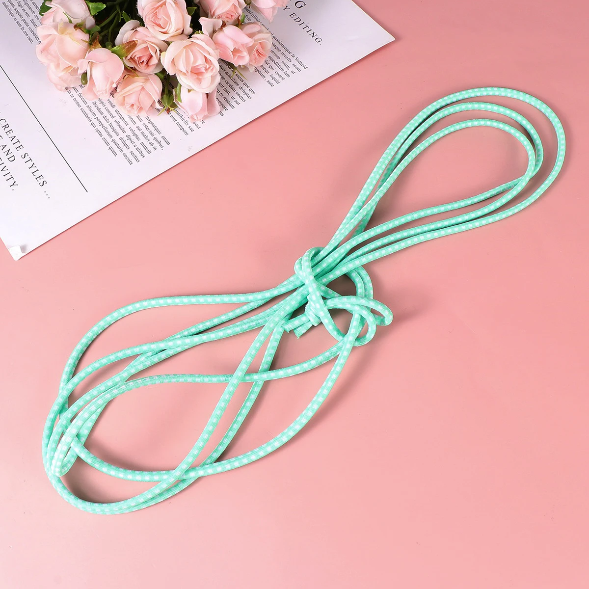 

Outdoor s for Jumping Rubber Band Rope Jumprope Skipping Green Ropes Child