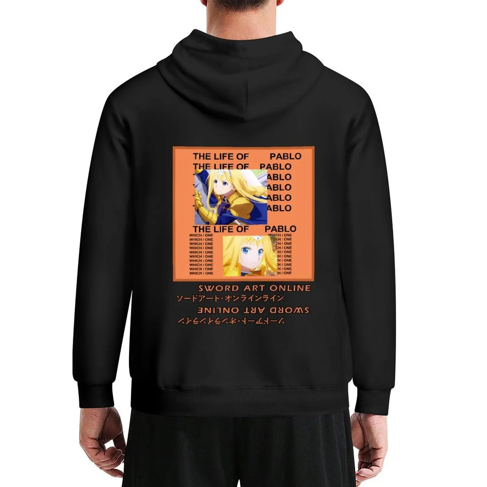 

Alice Zuberg Sword Art Online x TLOP Album Cover Hoodie japanese style fashion men hooded shirt pullover hoodies