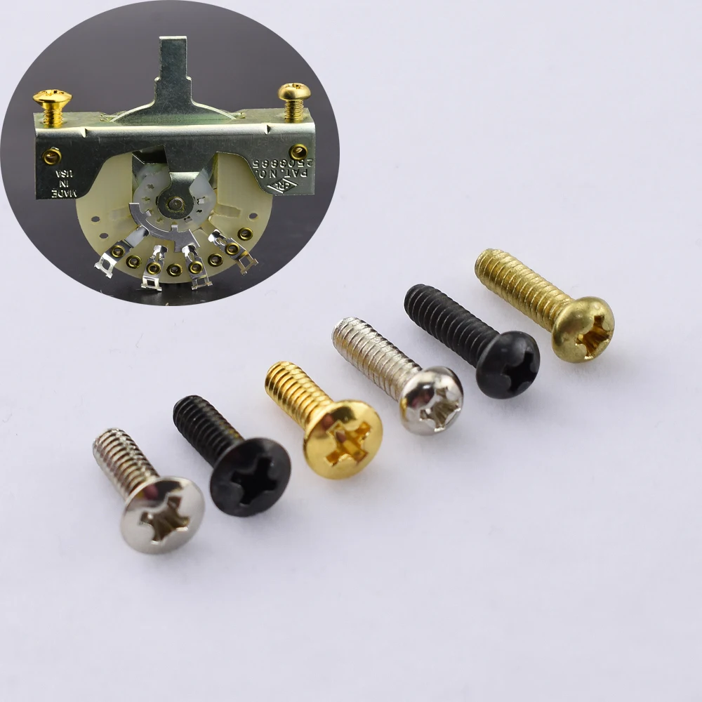 1 pair 3.37 MM Electric Guitar Switch Screws fit Alpha/OAK/CRL