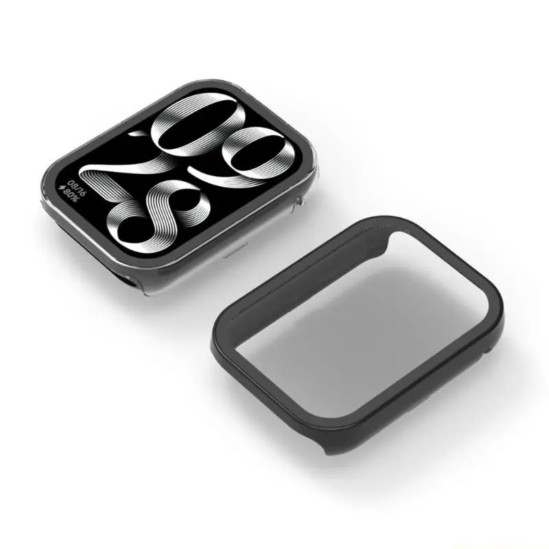 

F62C Screen Protector for Band8 Hard Case + 9H Tempered Glass Film Onepiece Shell