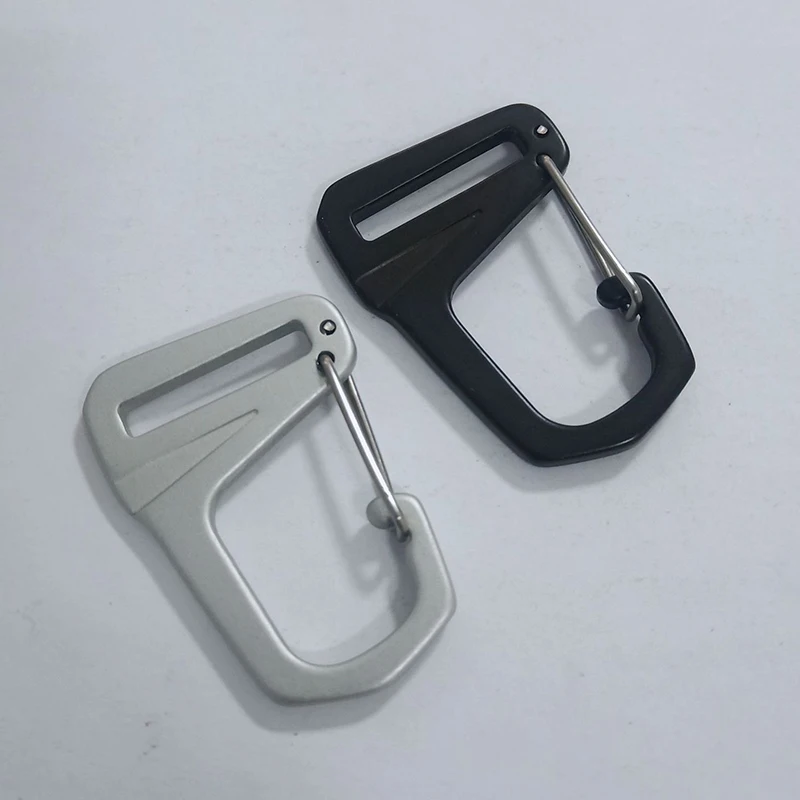

10Pcs Outdoor Camping Hiking Carabiner Spring Hook Aluminum Alloy Keychain Belt Buckle Quickdraws Clip Luggage Backpacks Hooks
