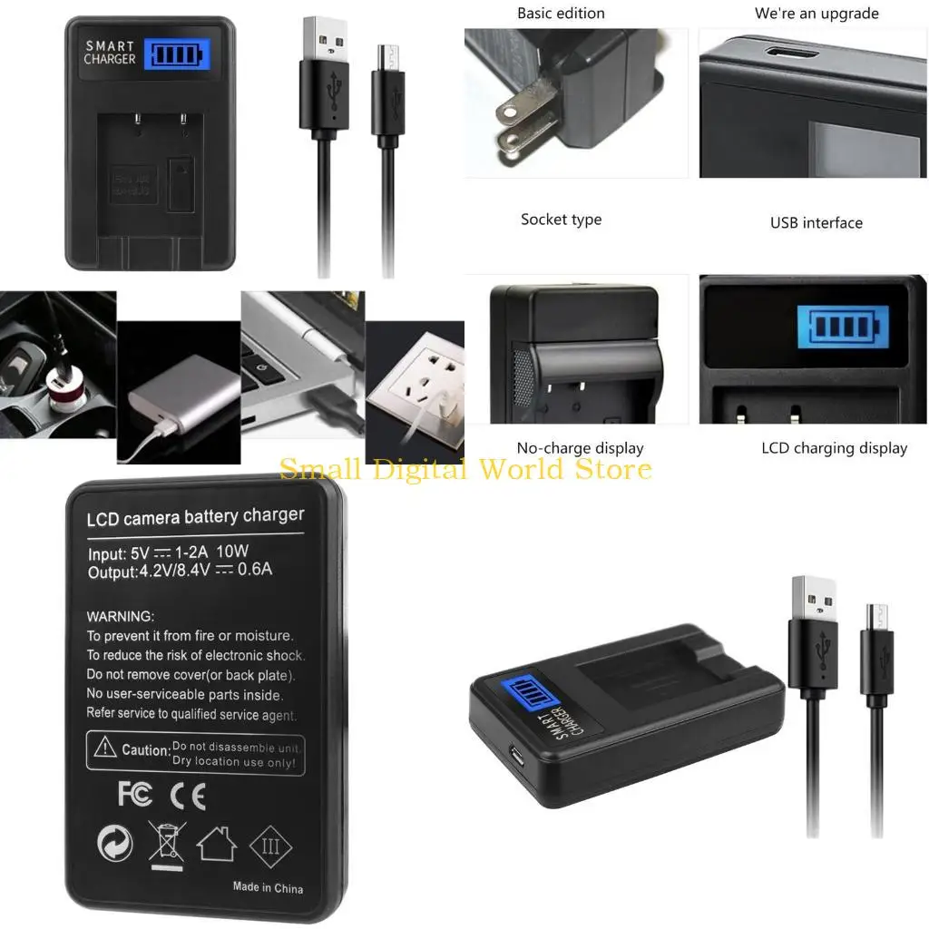 77UB EN-EL19 USB LCD Battery for S2800 S3100 S3200 S33 S3300 S3400