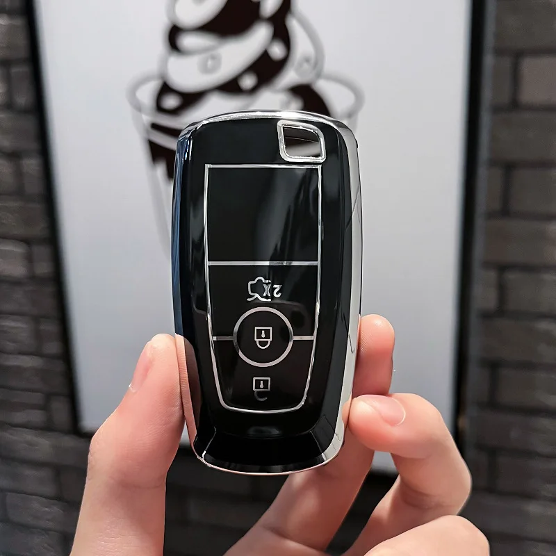 

TPU Car Remote Key Case Cover Shell For Ford Edge Fusion Mustang Explorer F150 F250 F350 Ecosport Protector Keyless Accessories