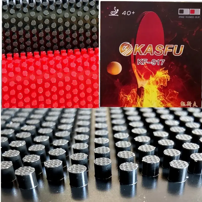 

KASFU KF-917 Средние шипы для настольного тенниса, длинные шипы, наступательные резиновые шипы для пинг-понга, хитрые и полудлинные шипы для вариации вращения