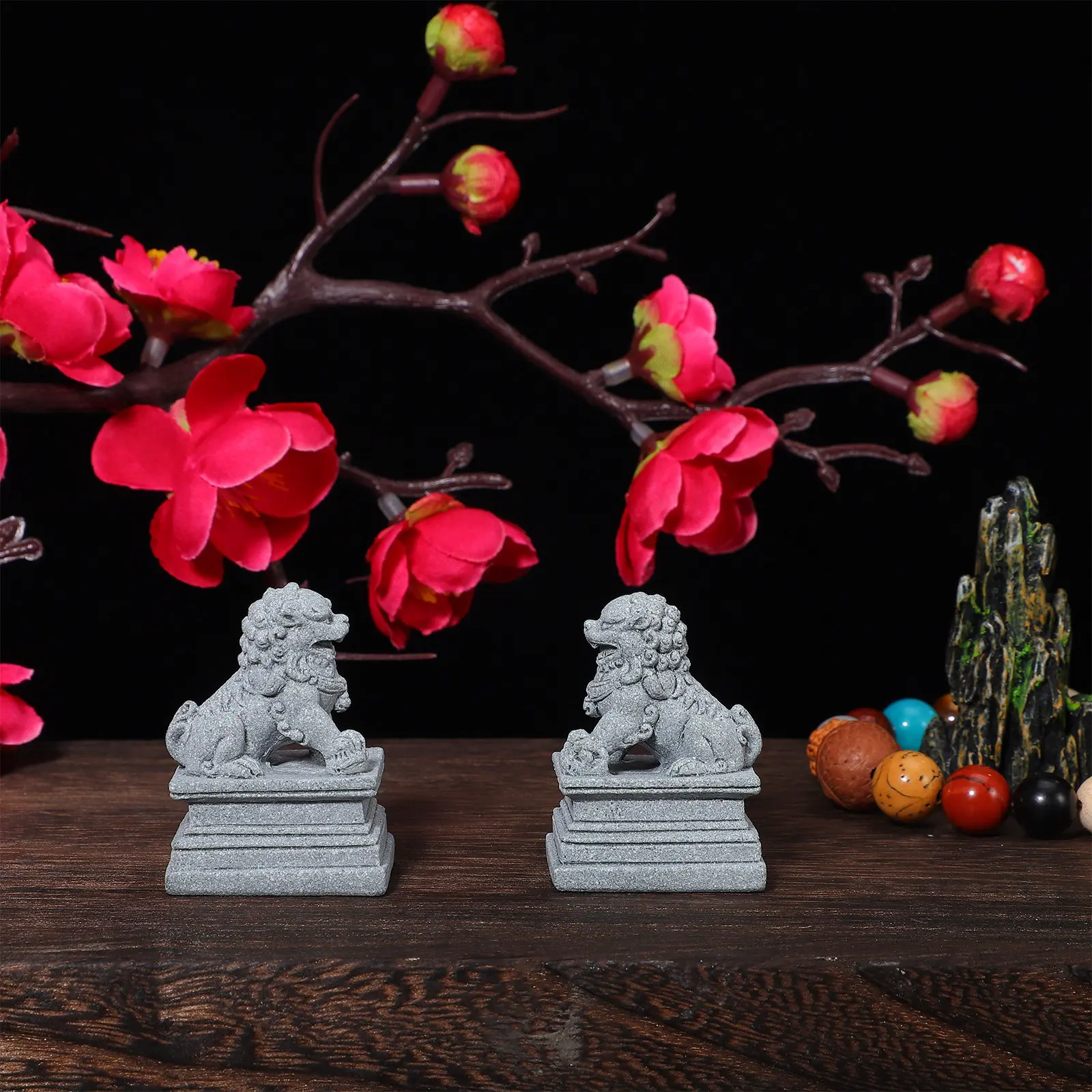 2 Adet Mini Taş Aslan Dekorasy - Art Craft Lion incelemesi ve fiyatı
