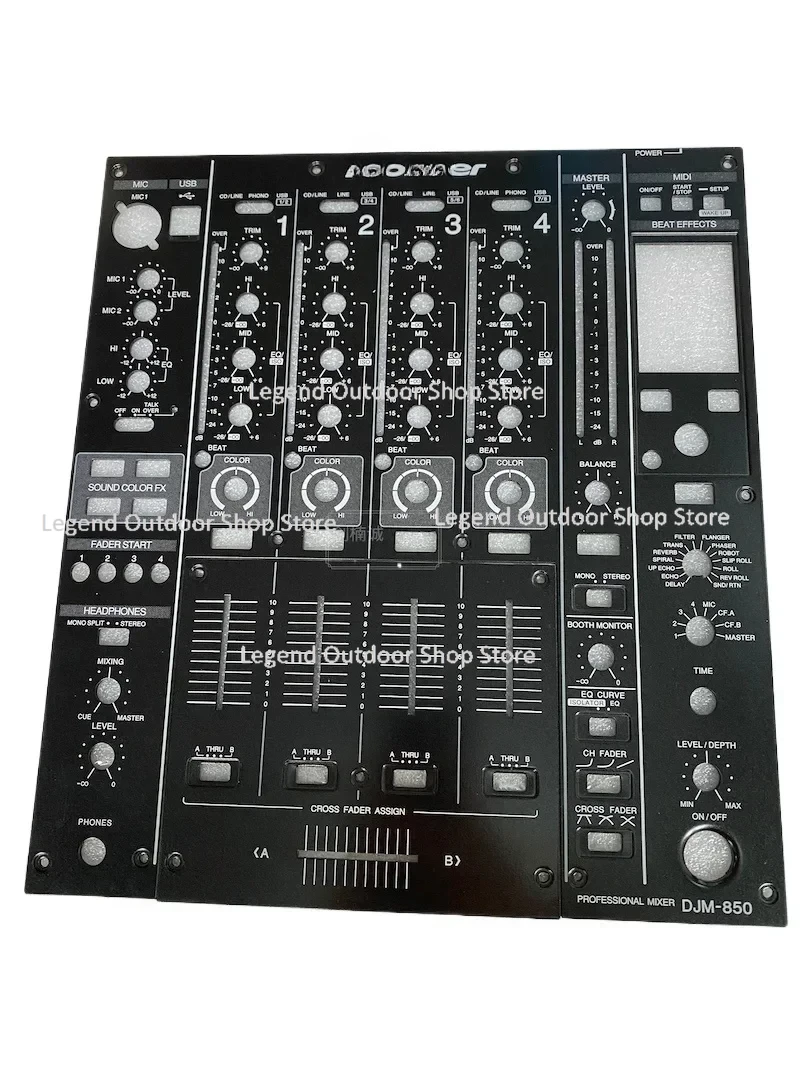 For DJM-850 Mixer Panel Complete Set, Fader Board, Iron Plate, Medium Plate, Disc Player Accessories