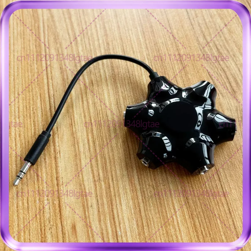 1pcs For Baseus 5-hole earphones, lossless sharer 3.5mm AUX one-to-five music sharer, one point five