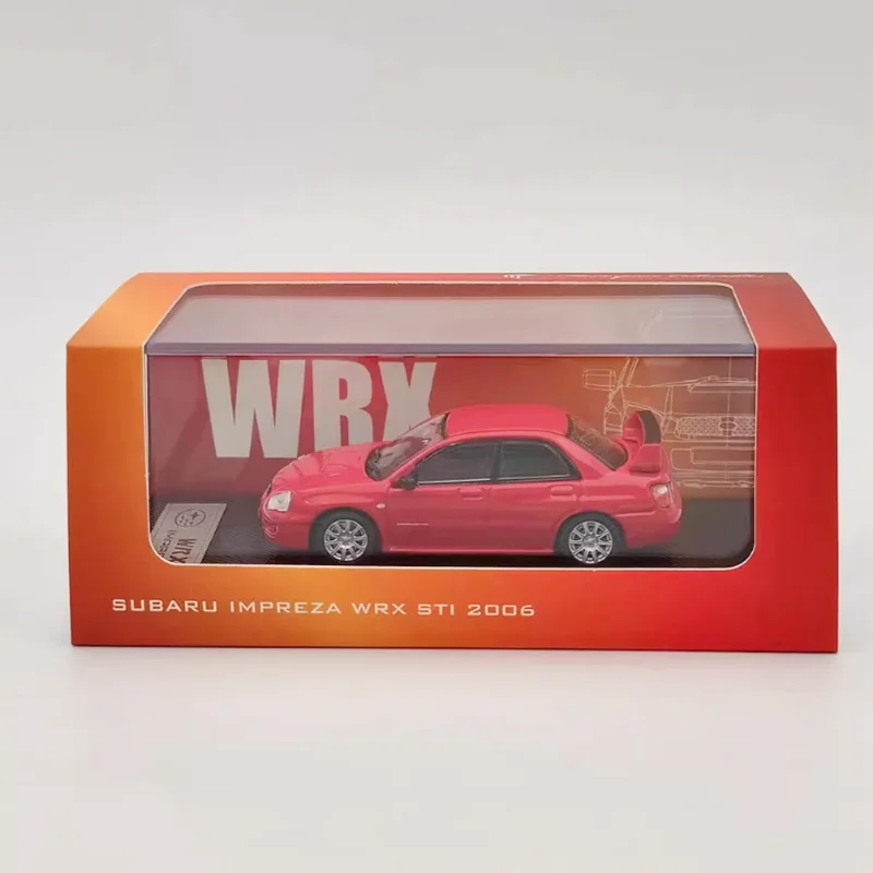 MC 다이캐스트 1:64 스케일 임프레자 WRX STI 한정판 합금 시뮬레이션 자동차 모델 컬렉션 기념품 장식품 선물