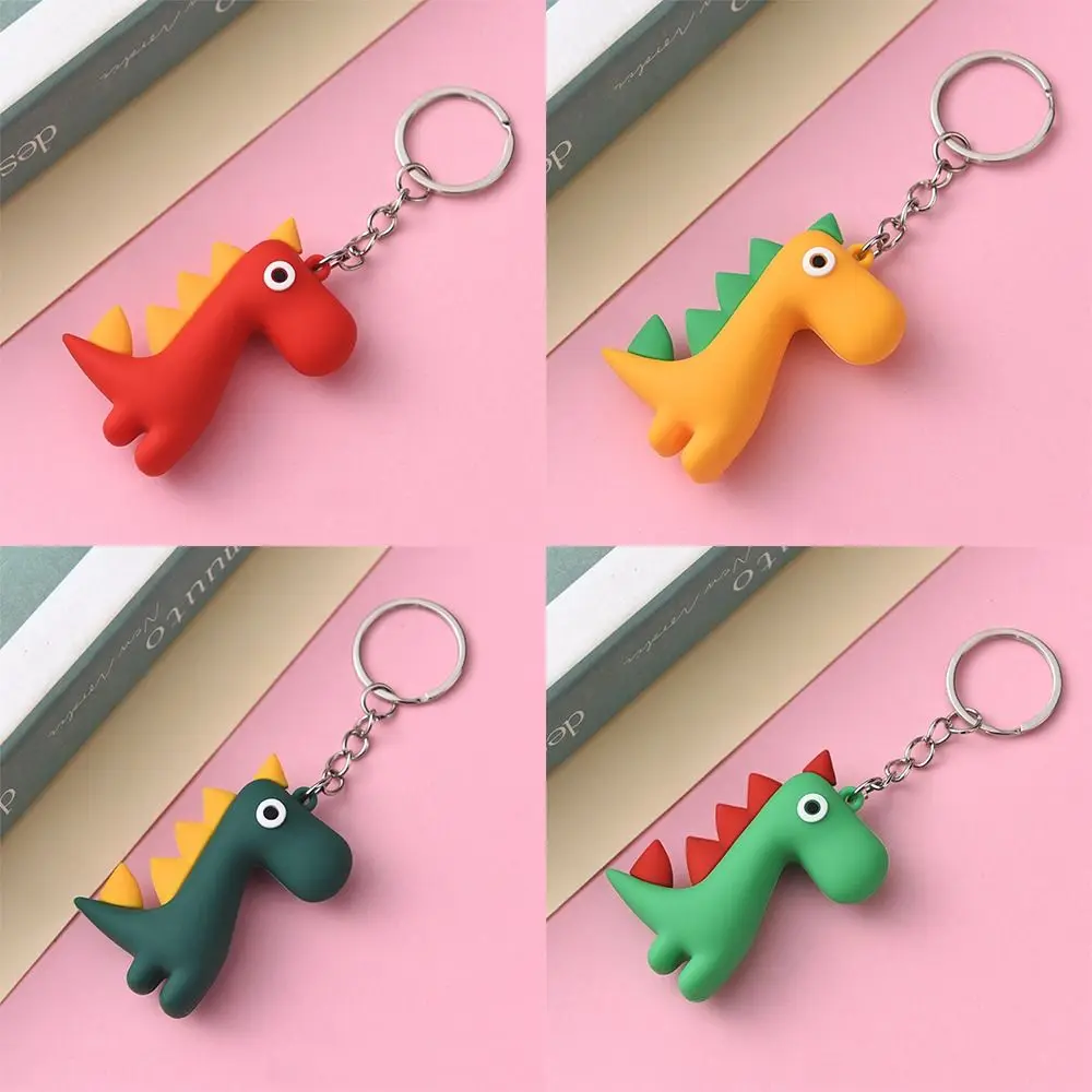 Cartoon Little Dinosaur Chaveiro, bonito durável saco charme pingente, multi-função mini porta-chaves, alta qualidade