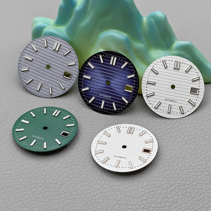 Mod NH35 Dial 30.5mm Nautilus Dial Fit for NH35 NH36 4R35 4R36 7S26 Movement Crown at 3.0 Oclock SKX007 Watch Refit Parts