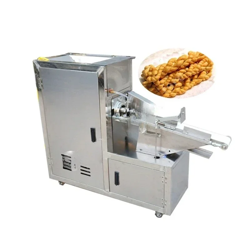 

Sweet Crispy Wheat Flour Snacks Stainless Steel Extruding Twisted Food Making Machine Fried Dough Twist Machine