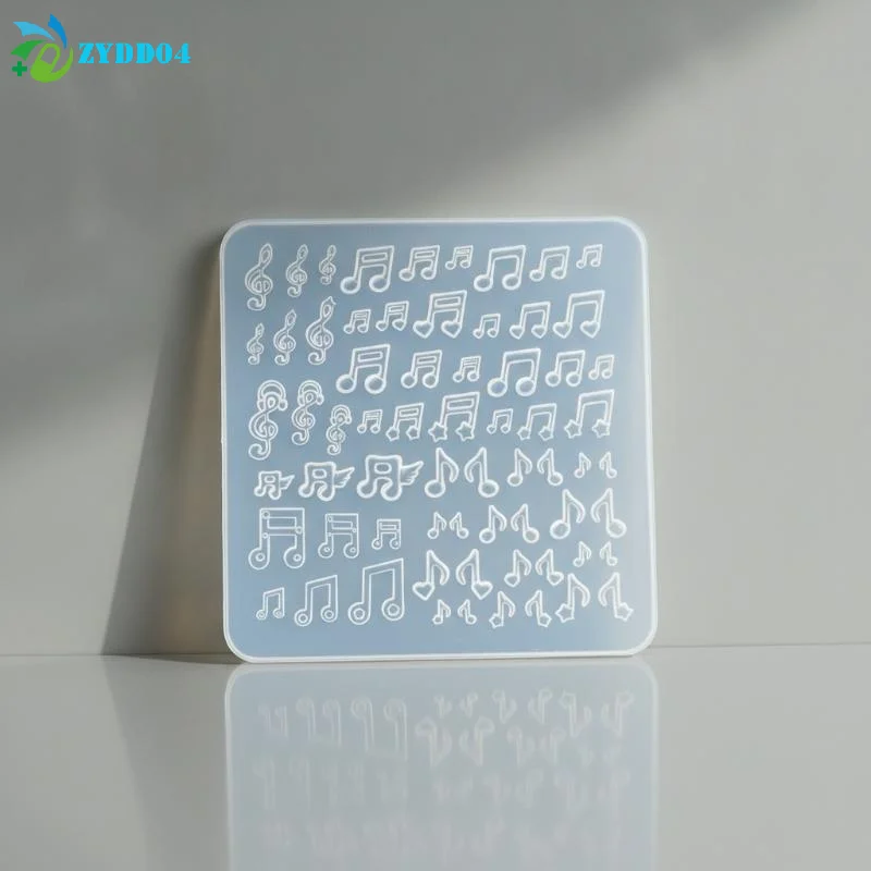 ●Cute 3D Nail Art Mold Cartoon Note Mini Wings Fish Board Silicone StampingTemplate For Beautiful Nails DIY