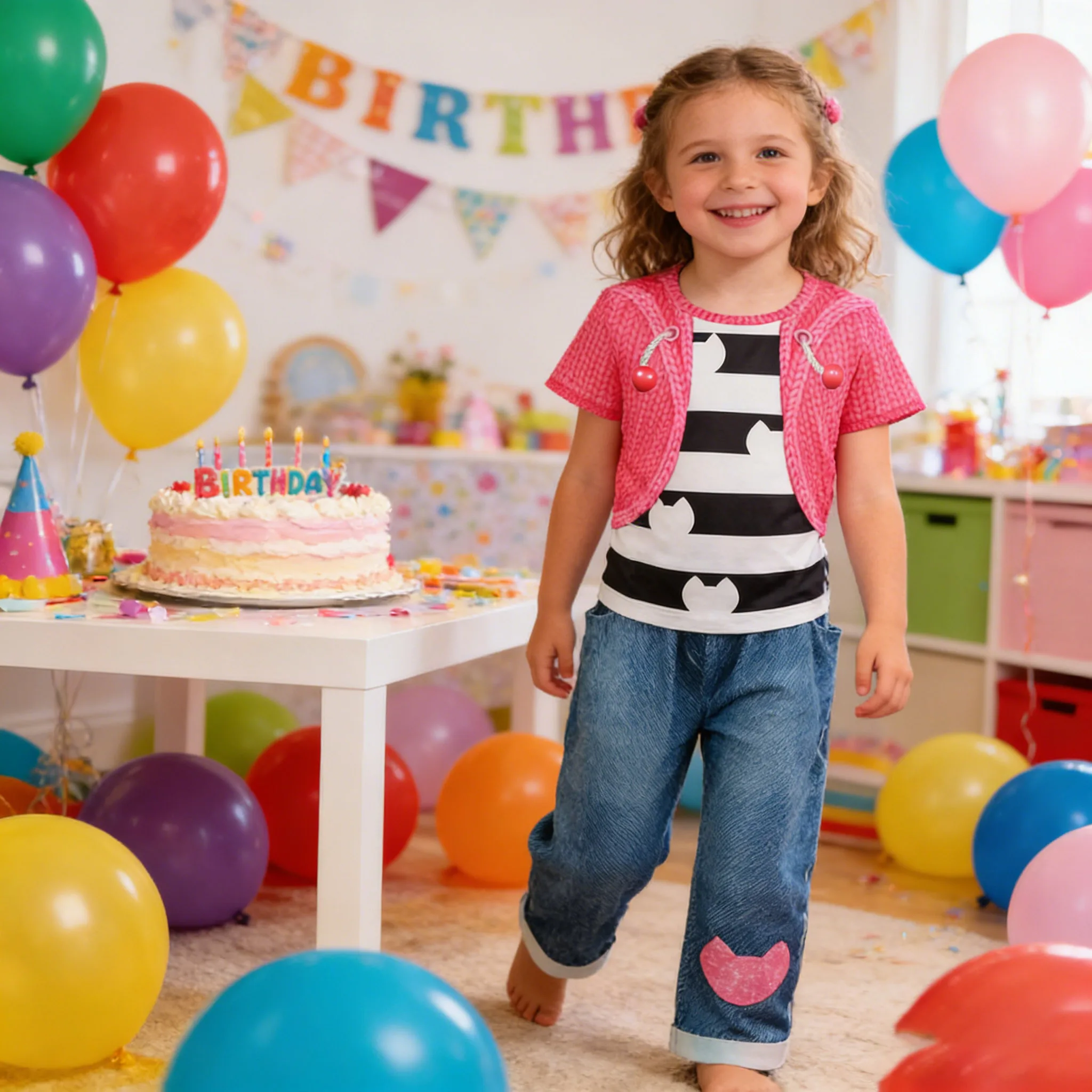 Kinder Karnevalskostüm Mode-Set Gaby Katze Mädchen Langarm-T-Shirt+Hose 2-teiliges Set Kinder Alltagskleidung 4 5 6 7 8 Jahre
