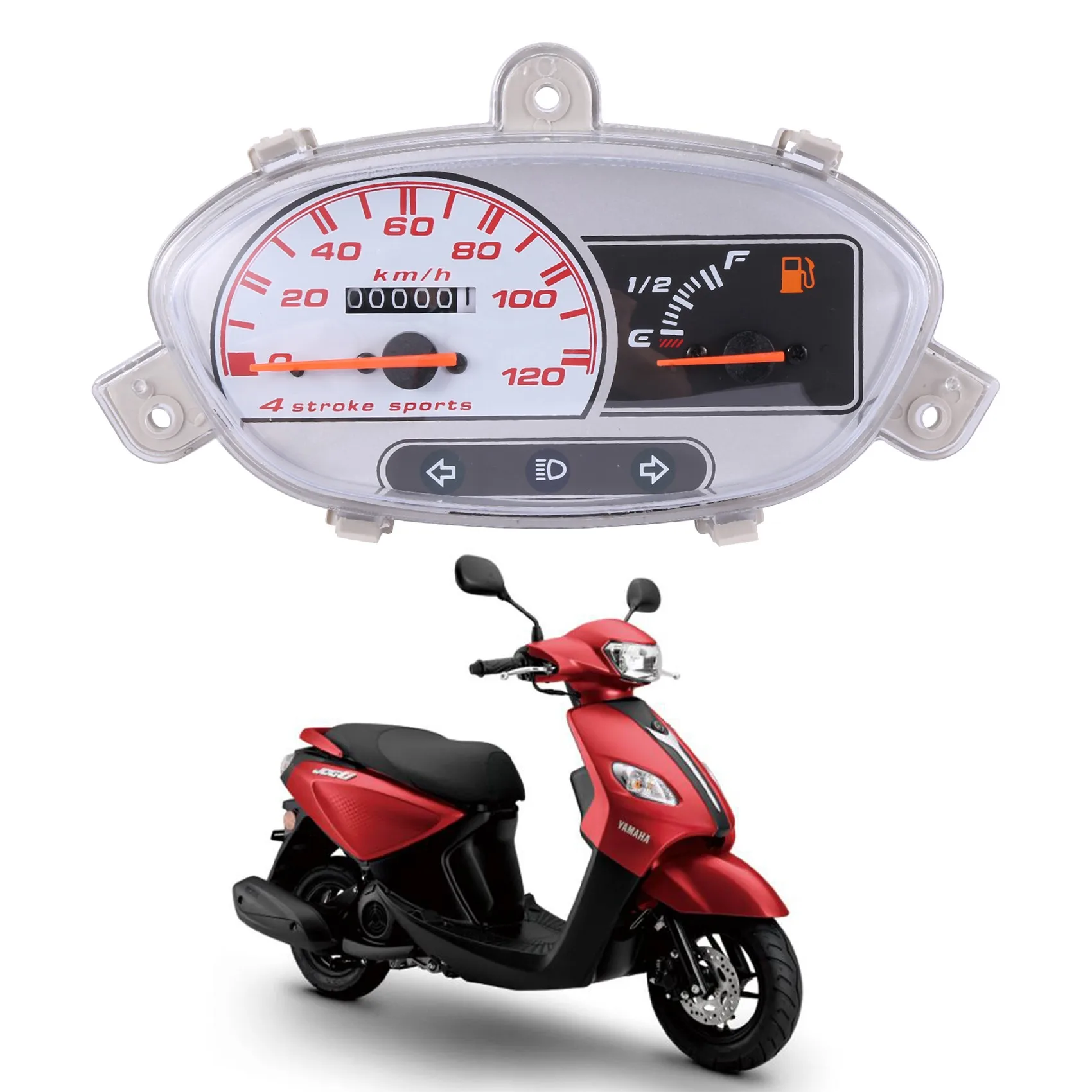 Motorcycle Instrument Speedometer Odometer Instrument Assembly Suitable for Yamaha JOG 125CC Scooter