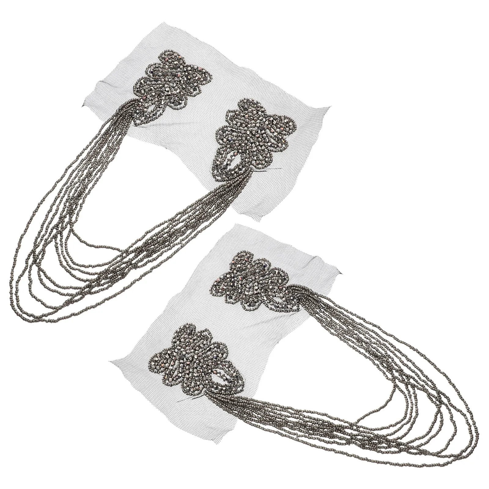 

2pcs Epaulettes Badge Decor Tassel DIY Clothing Accessories Epaulet For Costume Tassel Brooch Pins Bags Headscarves