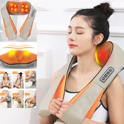 Neck Shoulder Massage Shawl Electric Strees Pain Relief Back Body Massager Kneading Cervical Spine Neck Waist Massage Tools