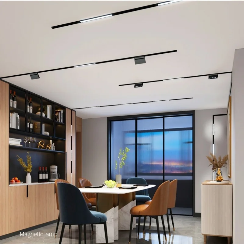 DALI Magnetic track light Recessed LED Spotlight Downlight DC48V Floodlight Grille Folding lamp Ceiling lamp AC100-265V Indoors